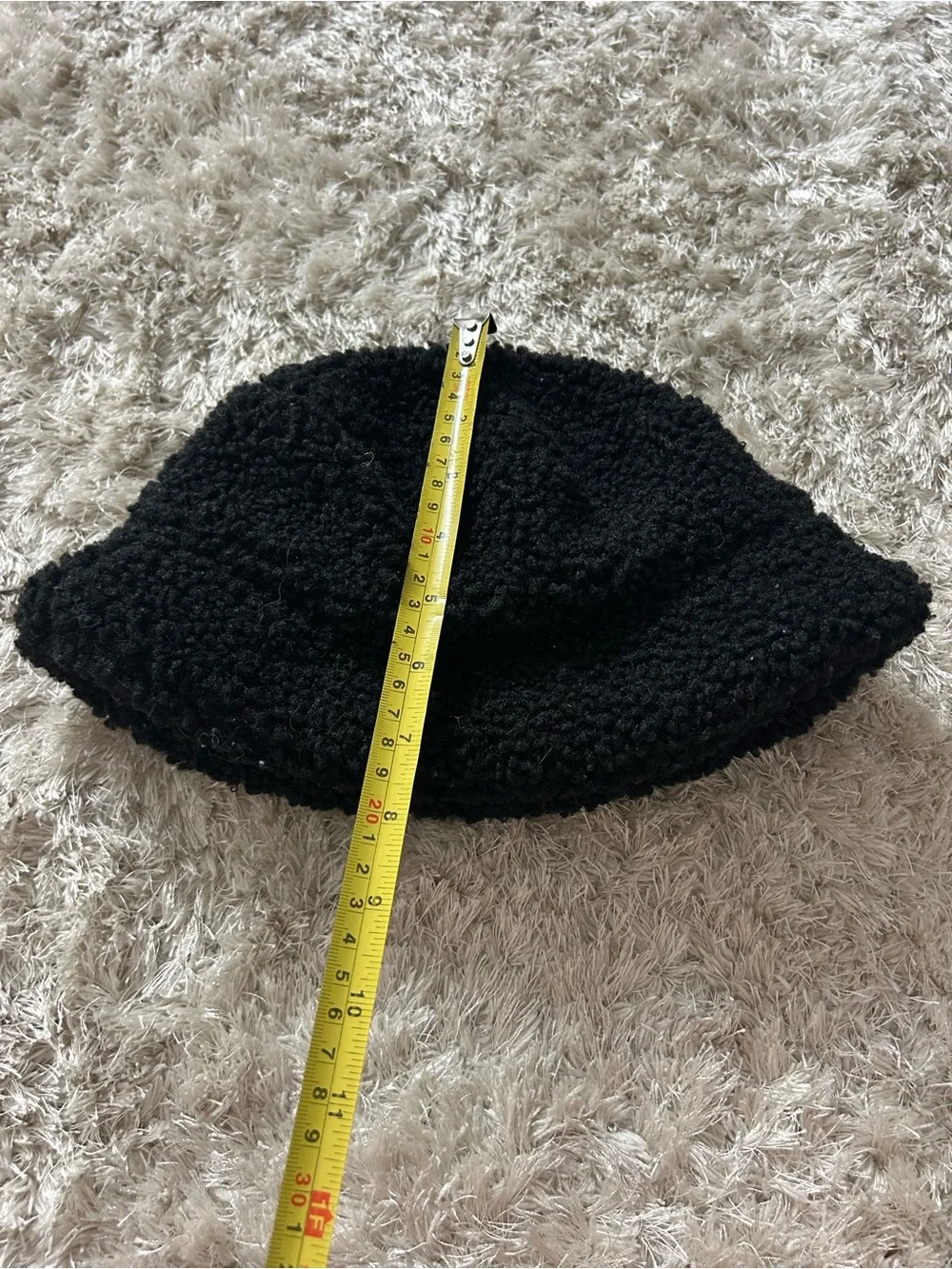 H&M Black Bouclé Bucket Hat